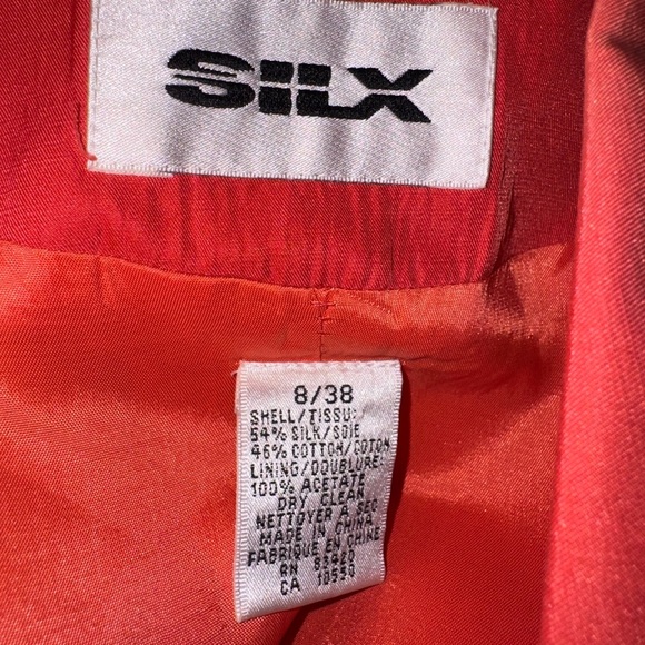 Silx by August Silk Vibrant Orange Blazer - Picture 6 of 6